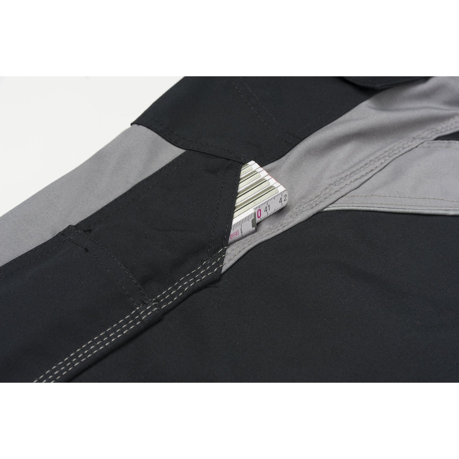 Planam Plaline Trousers navy/zinc - Everything in its place: the ruler pocket keeps your important tools to hand at all times.