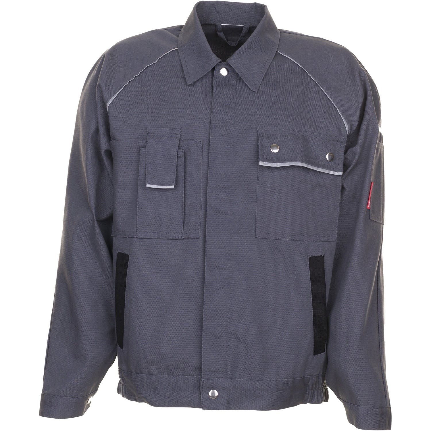 Planam Canvas 320 Waisted Jacket grey/black - Model view 1