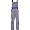 Planam Highline Dungarees zinc/royal blue/red - Main
