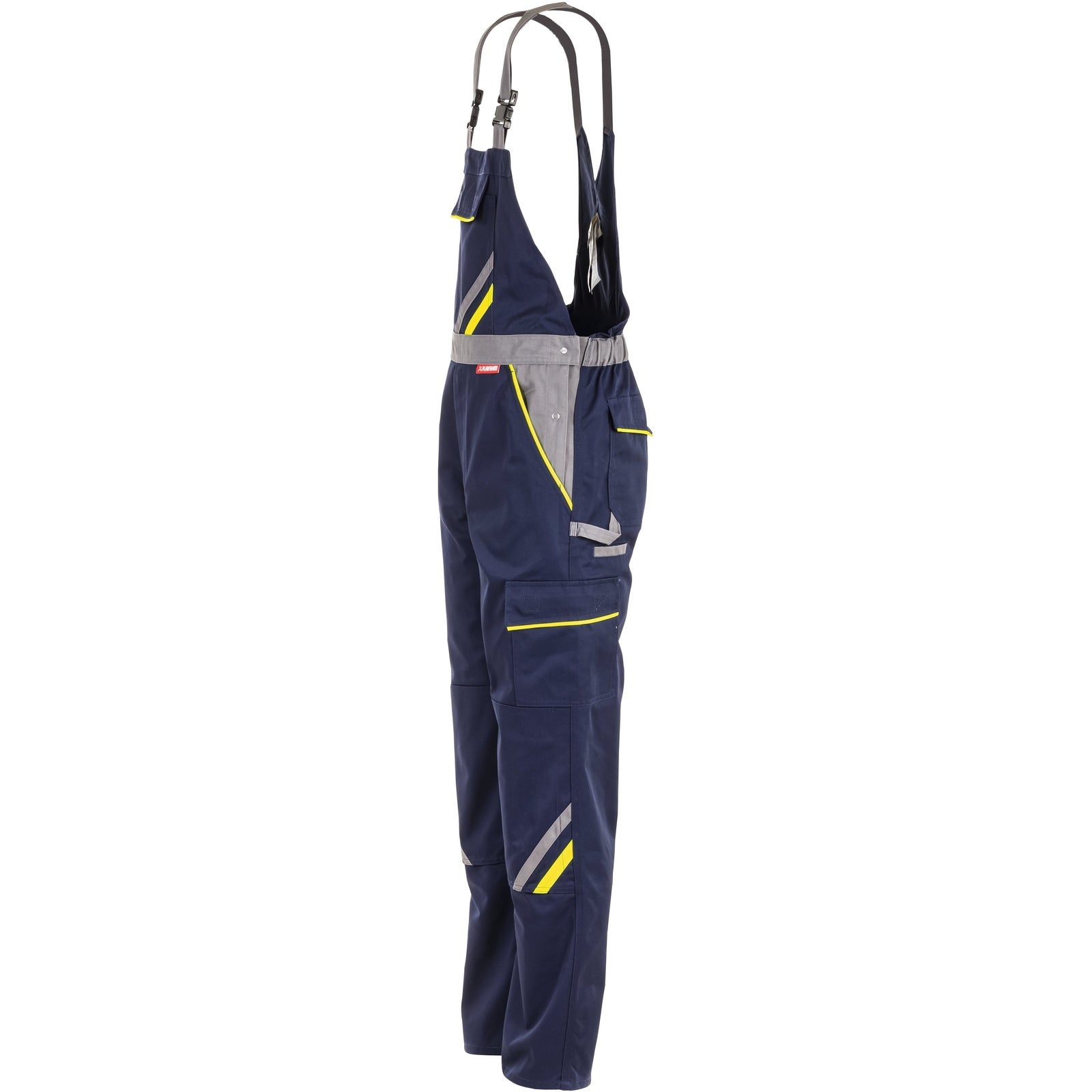 Planam Visline Dungarees marine/yellow/zinc - Model view 4
