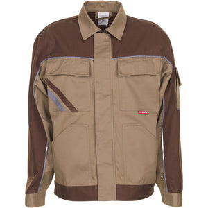 Planam Highline Waisted Jacket beige/brown/zinc - Model view 1