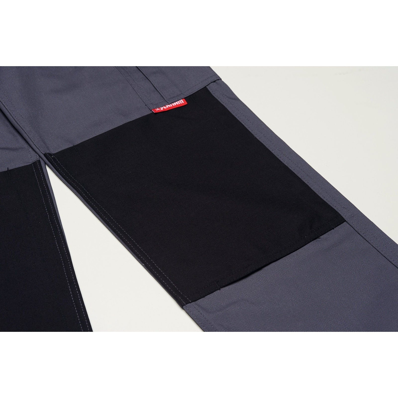 Planam Canvas 320 Trousers grey/black - Long-lasting despite heavy use on the knees thanks to the Cordura® knee pocket