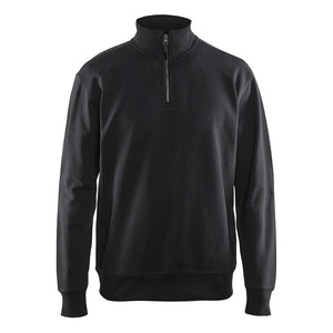 Blaklader BLAKLADER 33691158 Sweatshirt with Half Zip Work Sweatshirt MEN - 100% Cotton - 336911589900