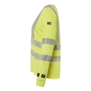 Blaklader BLAKLADER 34691761 Women's Long Sleeved T Shirt Multinorm Hi Vis Reflective Long Sleeve Work T-Shirt WOMEN - Flame Retardant - 346917613300_CL