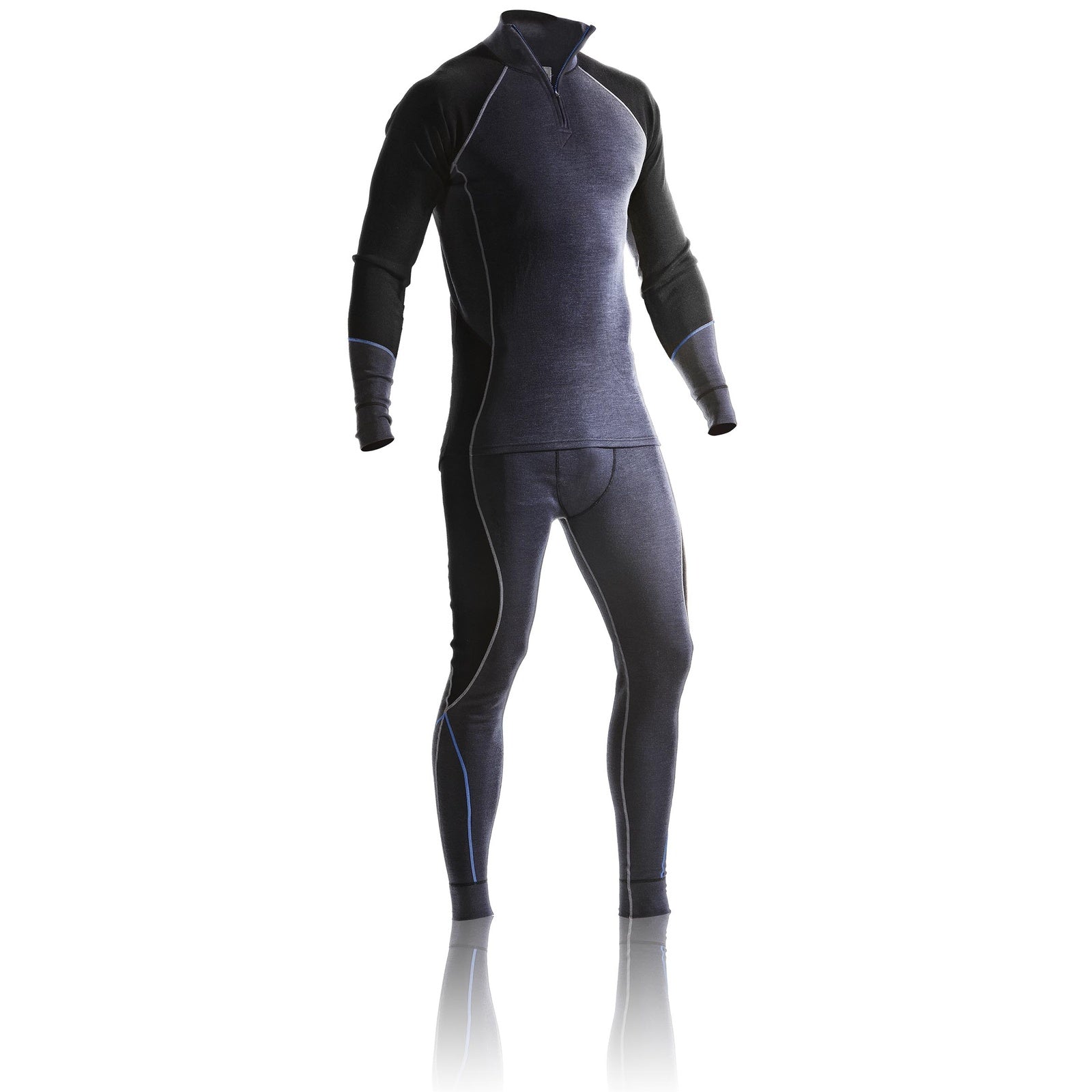 Blaklader 48991732 Underwear zip neck top WARM 100% merino - 489917329699_3