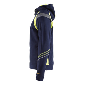 Blaklader BLAKLADER 34331158 Hoodie with Full Zip Hi Vis Reflective Hoodie Work Sweatshirt MEN - 100% Cotton - 343311588933_CL