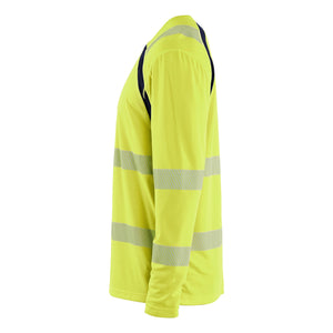 Blaklader BLAKLADER 35991013 Hi Vis UV Protected Long Sleeved T Shirt Hi Vis Reflective Long Sleeve Work T-Shirt MEN - 100% Polyester - 359910133389_CL