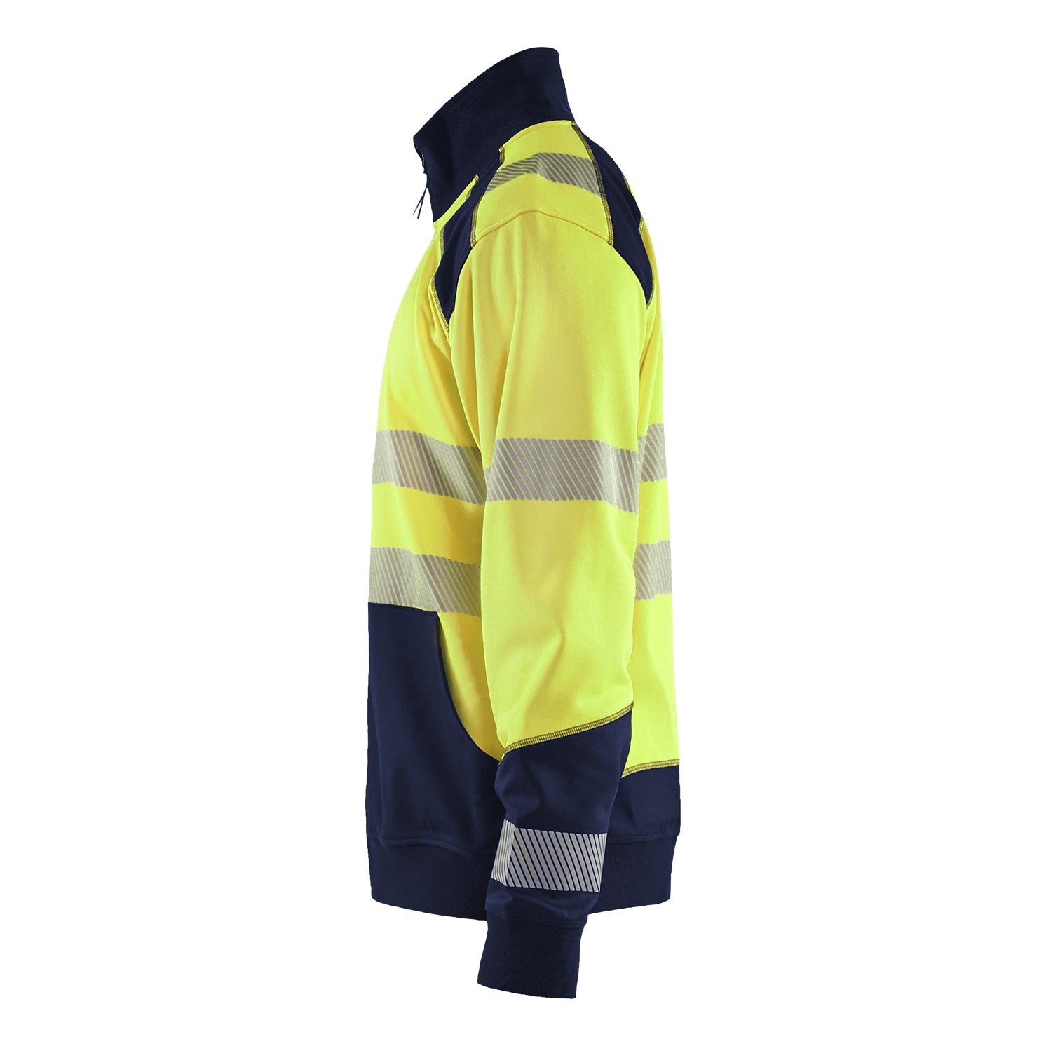 Blaklader BLAKLADER 35562528 Hi Vis Reflective Half-zip Work Sweatshirt MEN - Brushed Interior - 355625283389_CL
