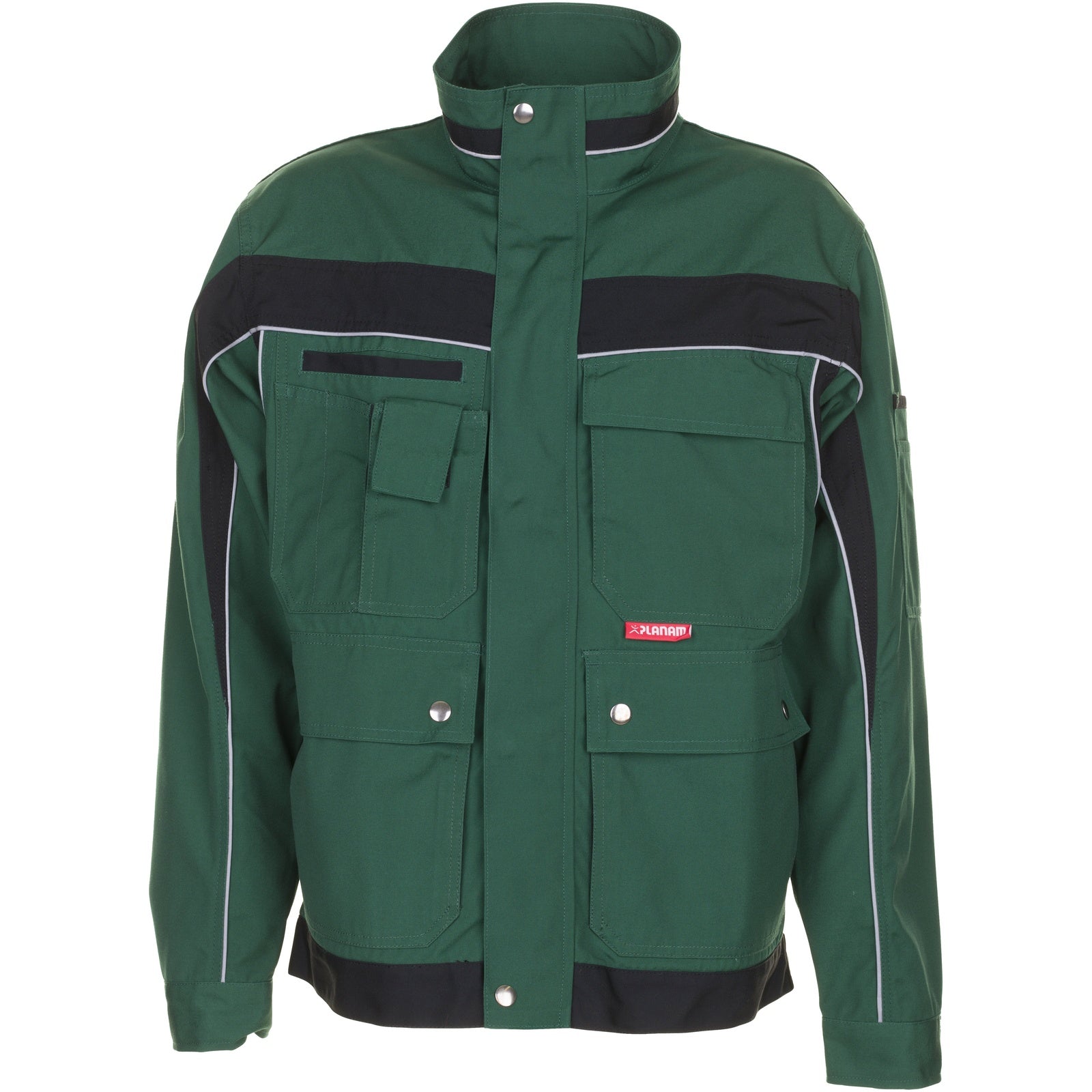 Planam Plaline Waisted Jacket green/black - Main