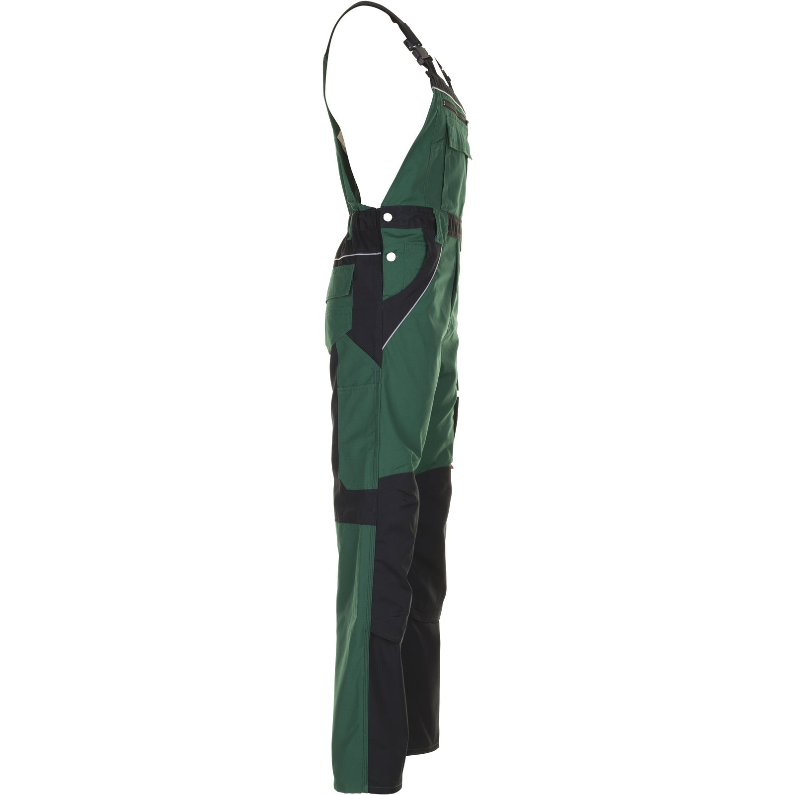 Planam Plaline Dungarees green/black - Model view 3