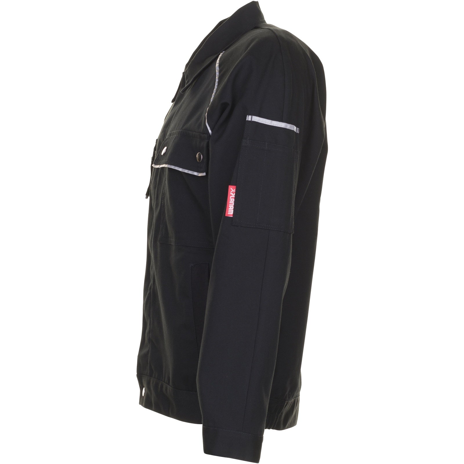Planam Canvas 320 Waisted Jacket black/black - Model view 4