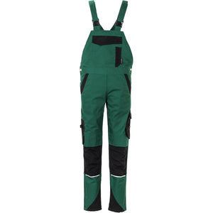 Planam Norit Women's dungarees green/black - Main