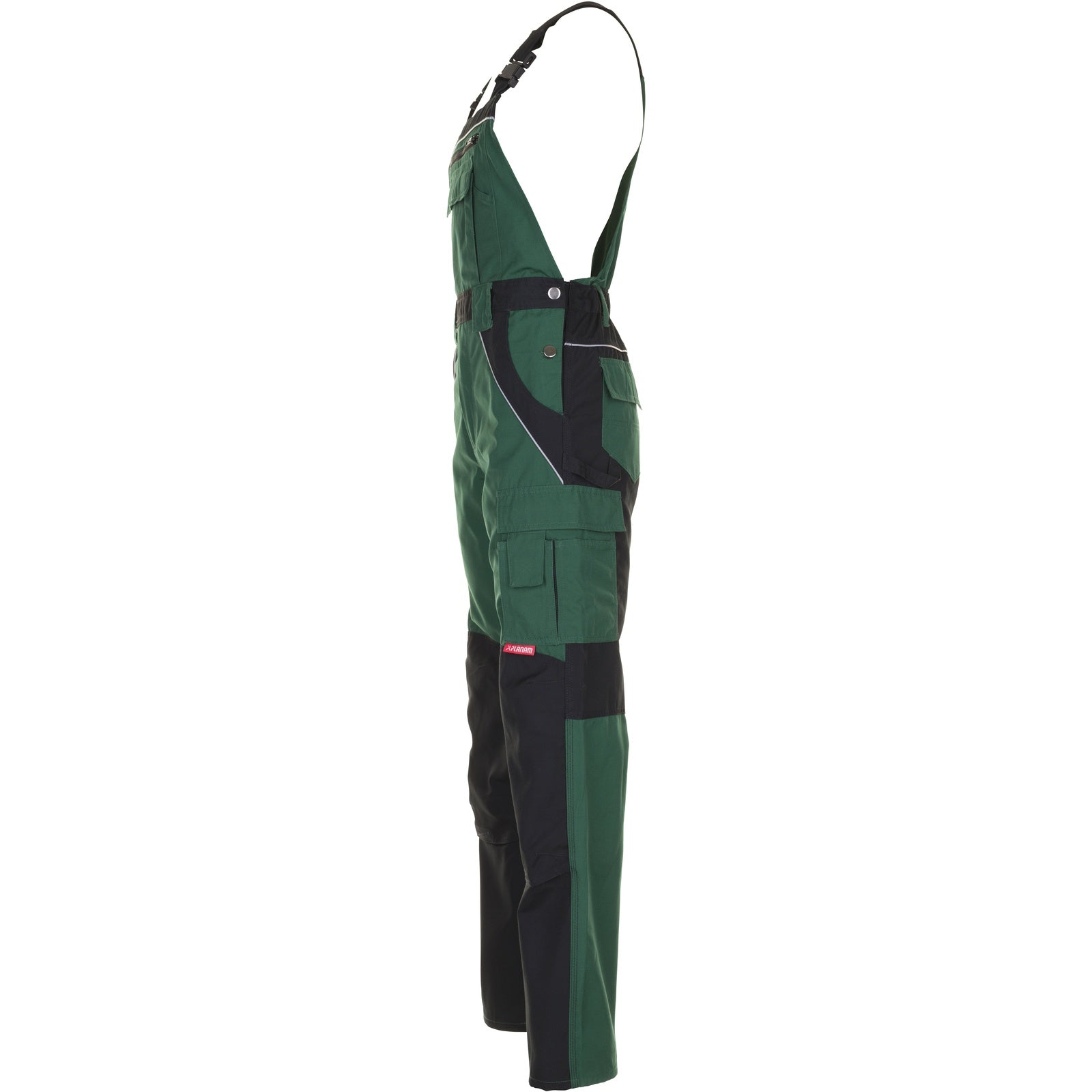 Planam Plaline Dungarees green/black - Model view 4