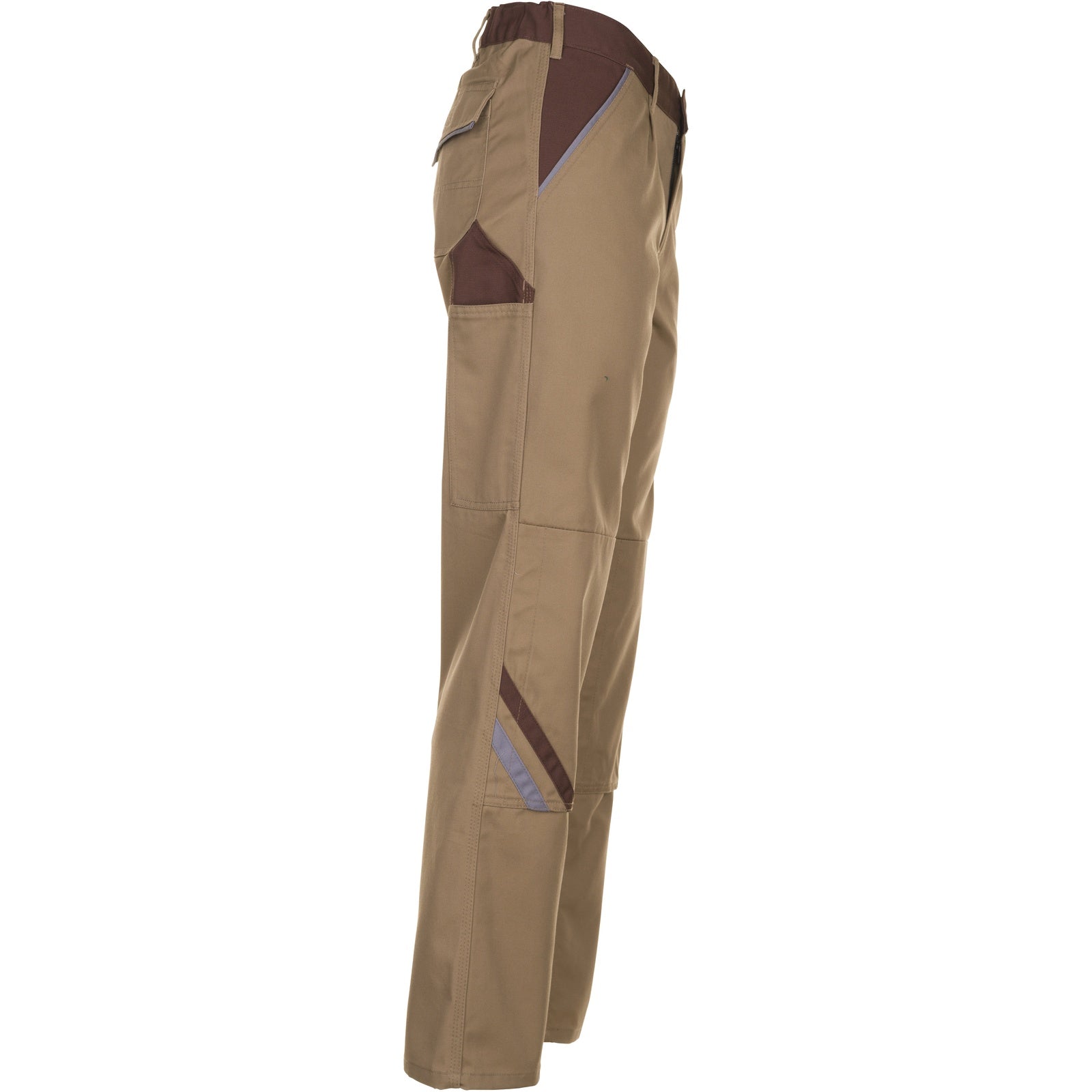 Planam Highline Trousers beige/brown/zinc - Model view 3