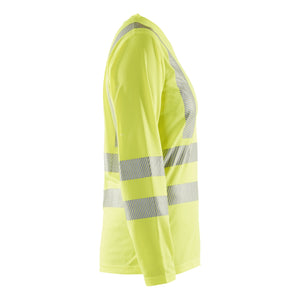 Blaklader BLAKLADER 34851013 Women's Hi Vis t shirt long sleeve Hi Vis Reflective Long Sleeve Work T-Shirt WOMEN - 100% Polyester - 348510133300_CR