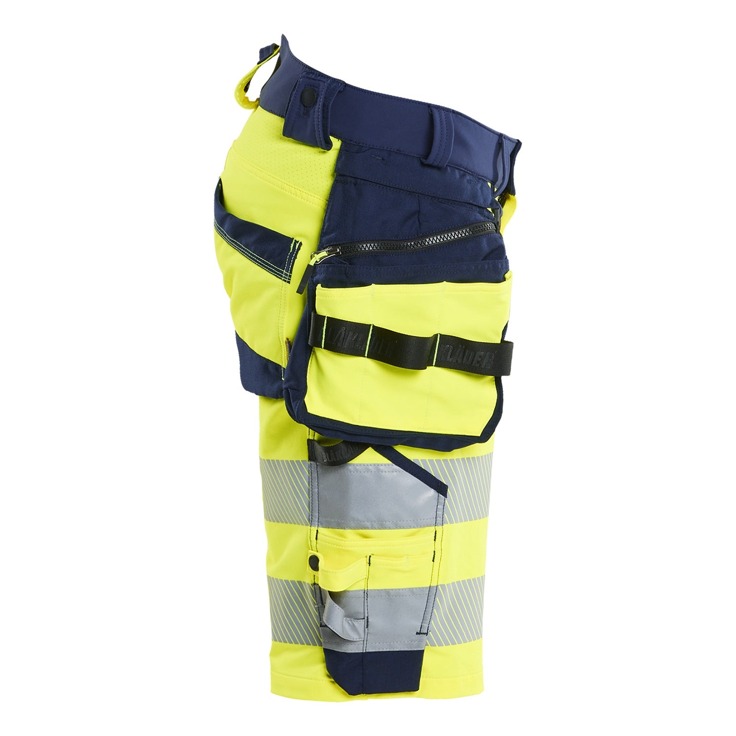 Blaklader BLAKLADER 11201648 Hi Vis shorts 4 way stretch Hi Vis Reflective Work Shorts Men - double weave - 112016483389_CR