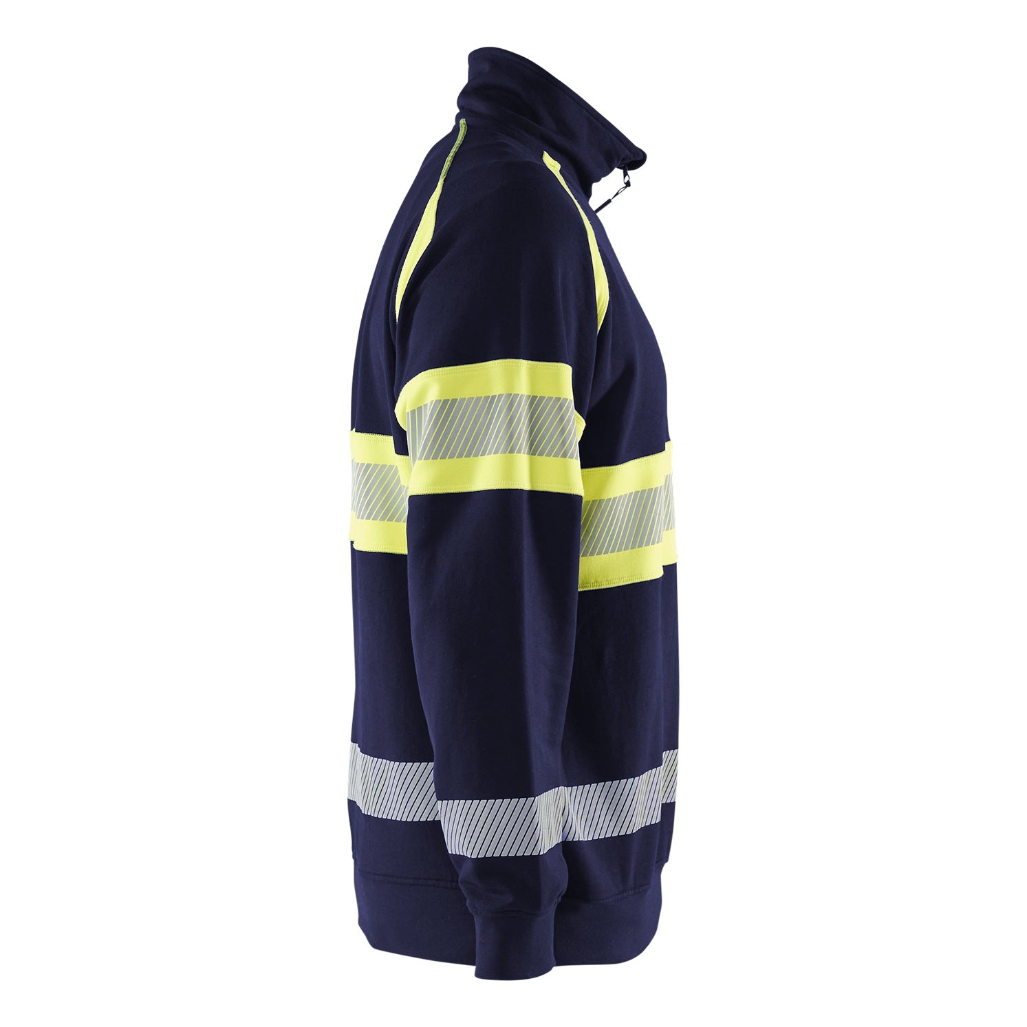 Blaklader BLAKLADER 35531158 Hi Vis Sweater Hi Vis Reflective Half-zip Work Sweatshirt MEN - 100% Cotton - 355311588933_CR