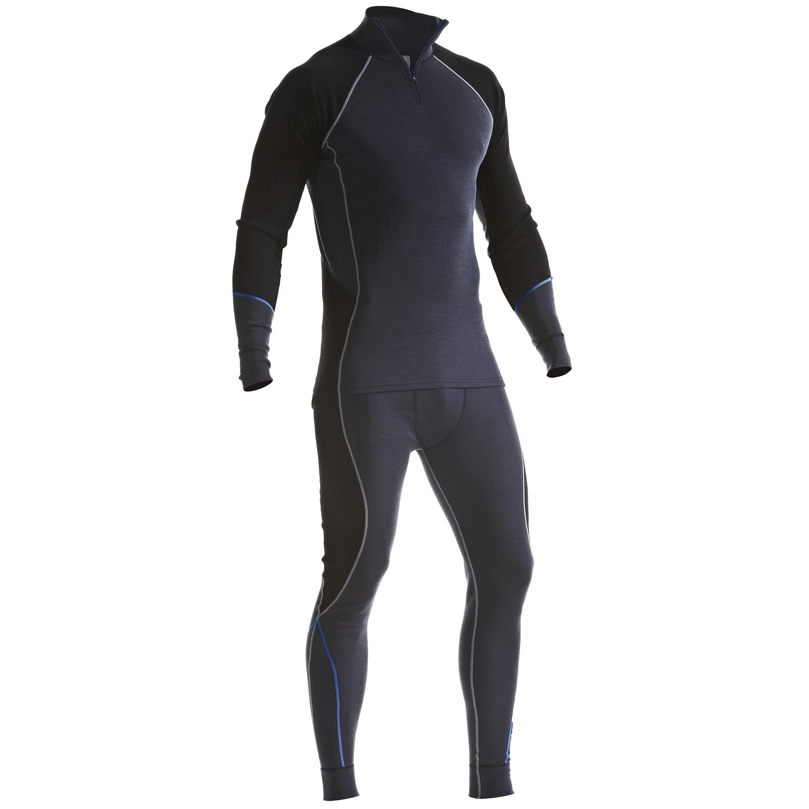 Blaklader 48991732 Underwear zip neck top WARM 100% merino - 489917329699_4