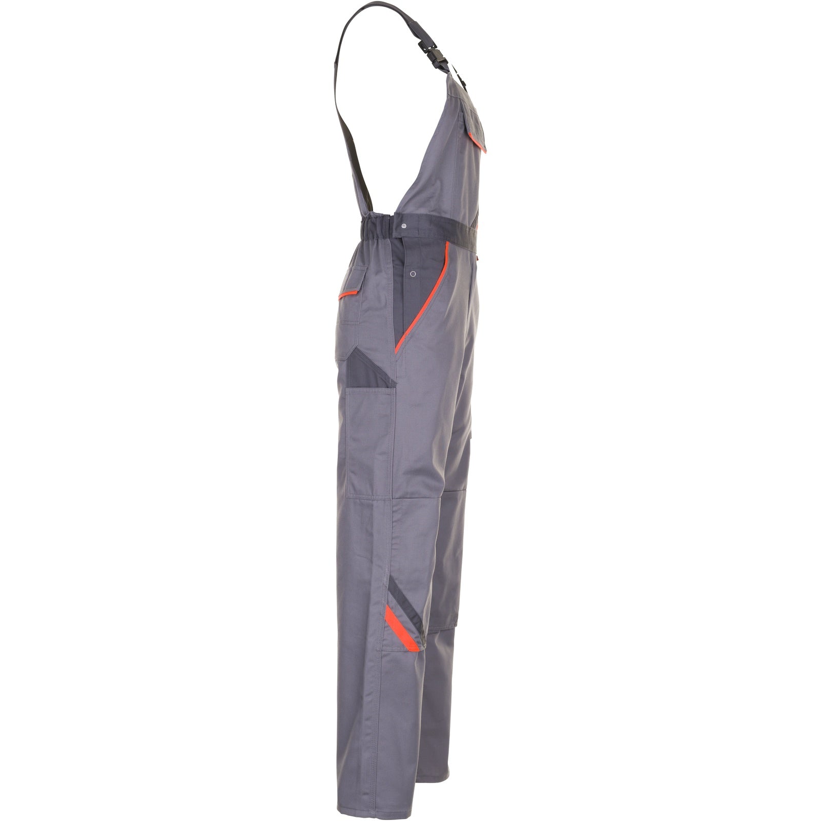 Planam Visline Dungarees zinc/orange/slate - Model view 3