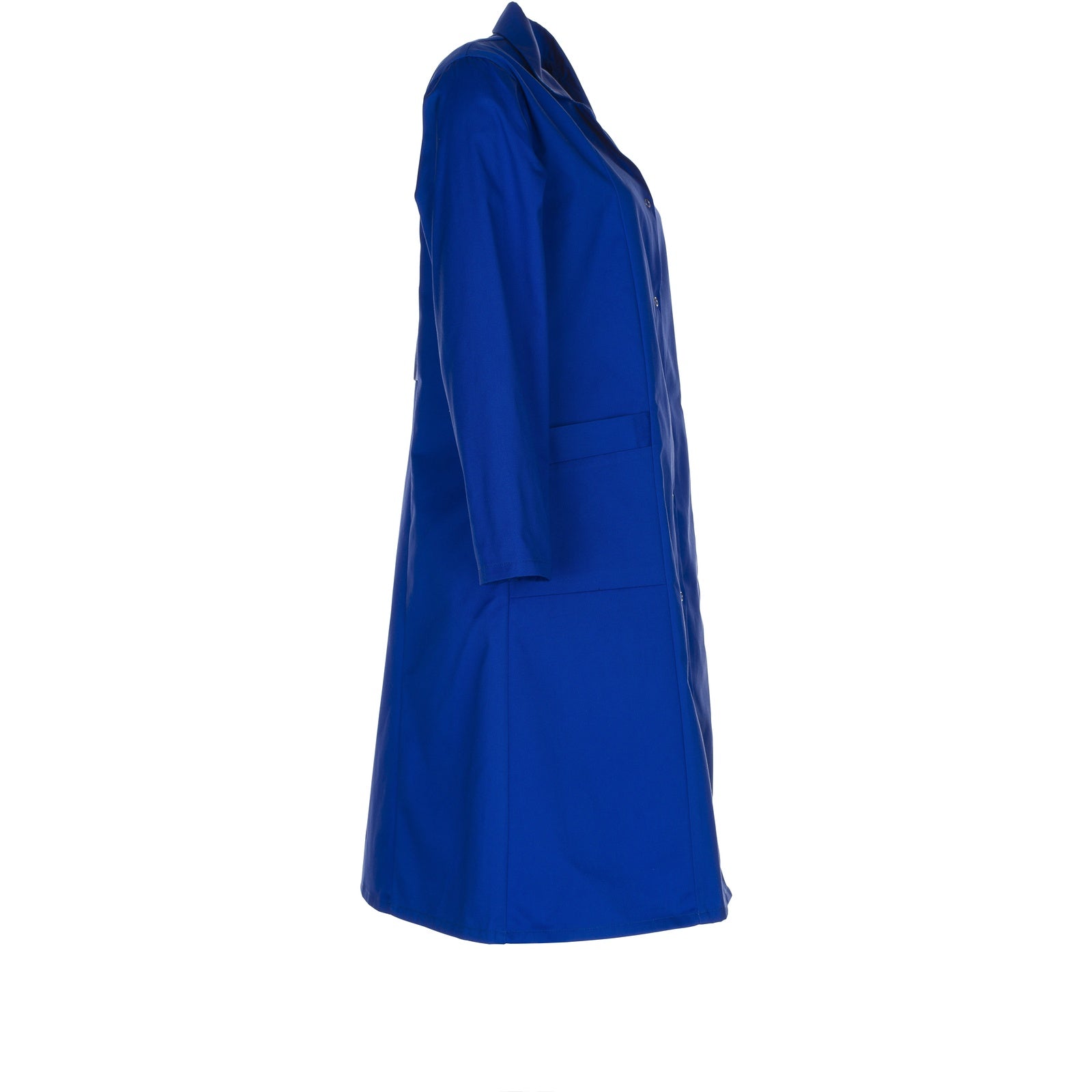 Planam Ladies Coat long sleeve royal blue - Model view 3