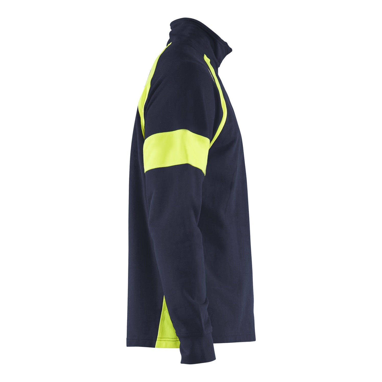 Blaklader BLAKLADER 35501158 Hi Vis Reflective Half-zip Work Sweatshirt MEN - 100% Cotton - 355011588933_CR