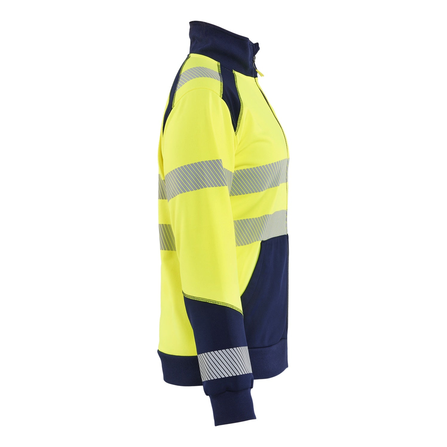 Blaklader BLAKLADER 35082528 Hi Vis Reflective Half-zip Work Sweatshirt WOMEN - Brushed Inside - 350825283389_CR