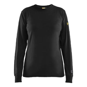 Blaklader BLAKLADER 34671737 Women’' Flame Resistant T Shirt Long Sleeve Long Sleeve Work T-Shirt WOMEN - Flame Resistant - 346717379900