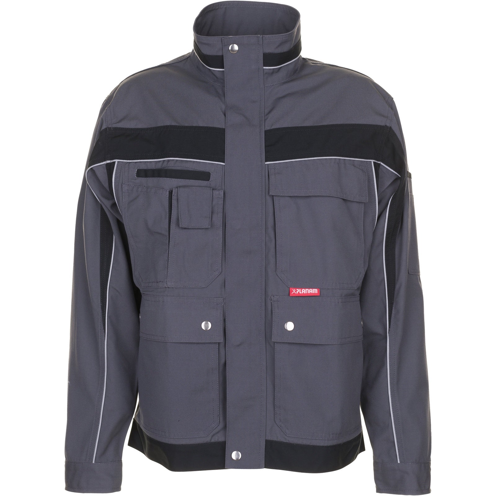 Planam Plaline Waisted Jacket slate/black - Model view 1