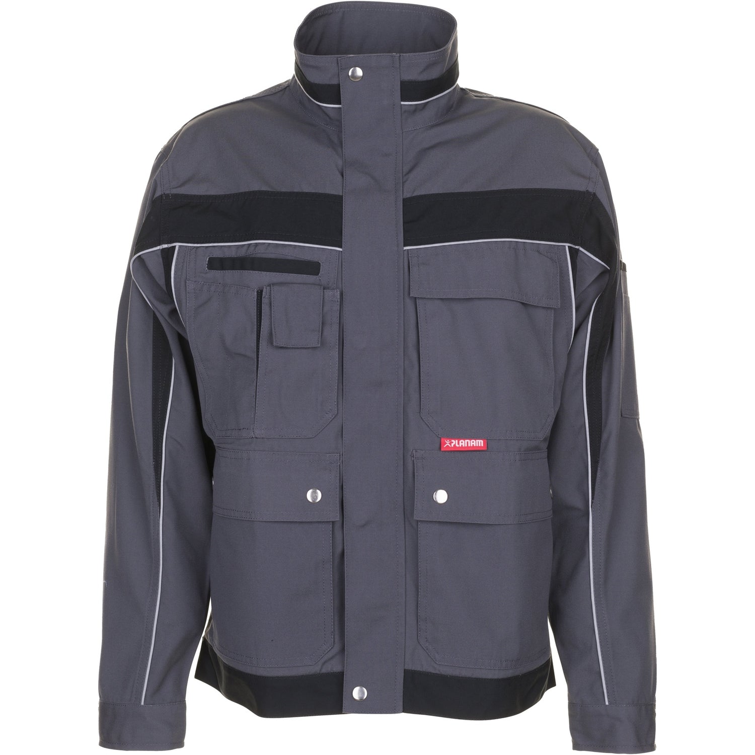 Planam Plaline Waisted Jacket slate/black - Model view 1