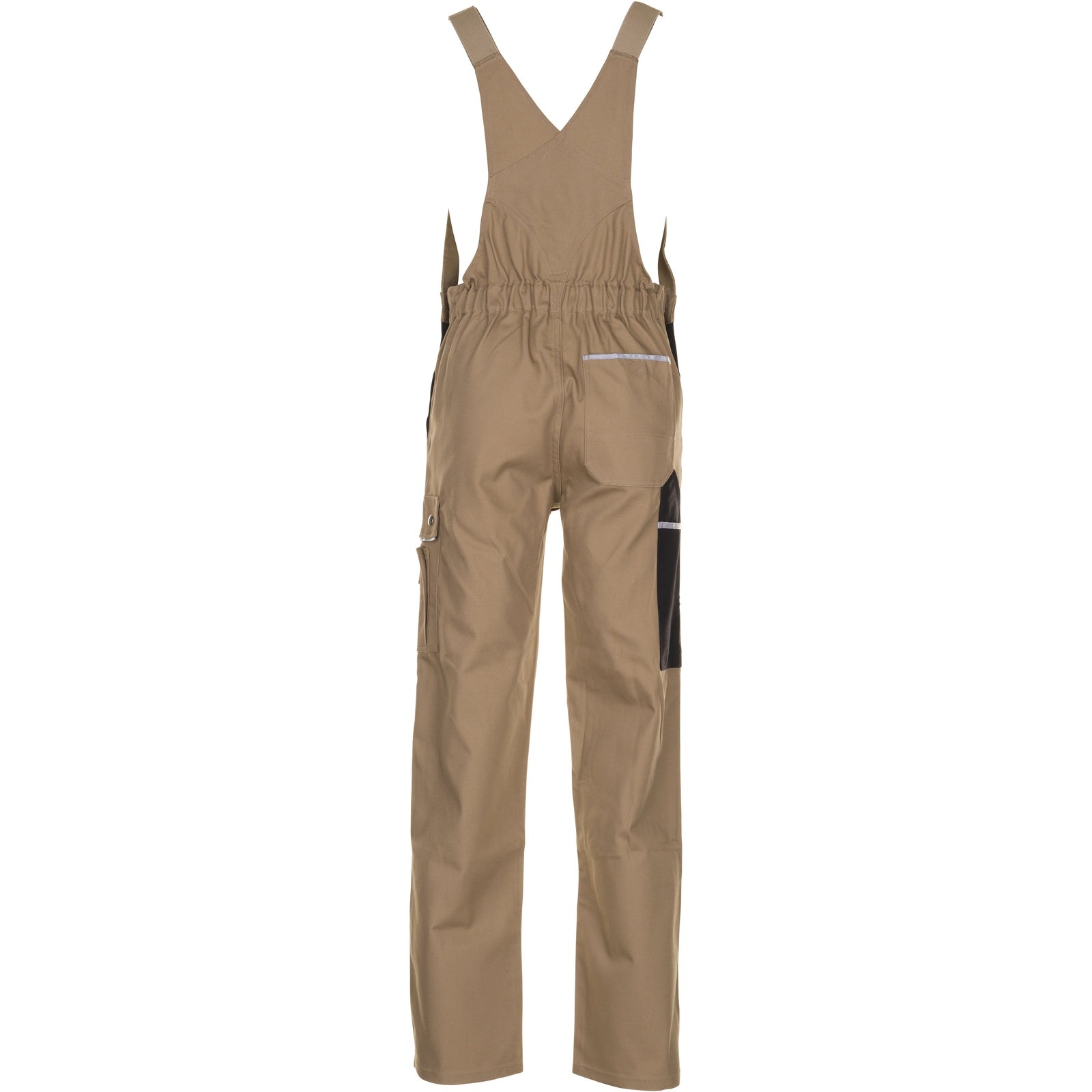Planam Canvas 320 Dungarees beige/black - Model view 2