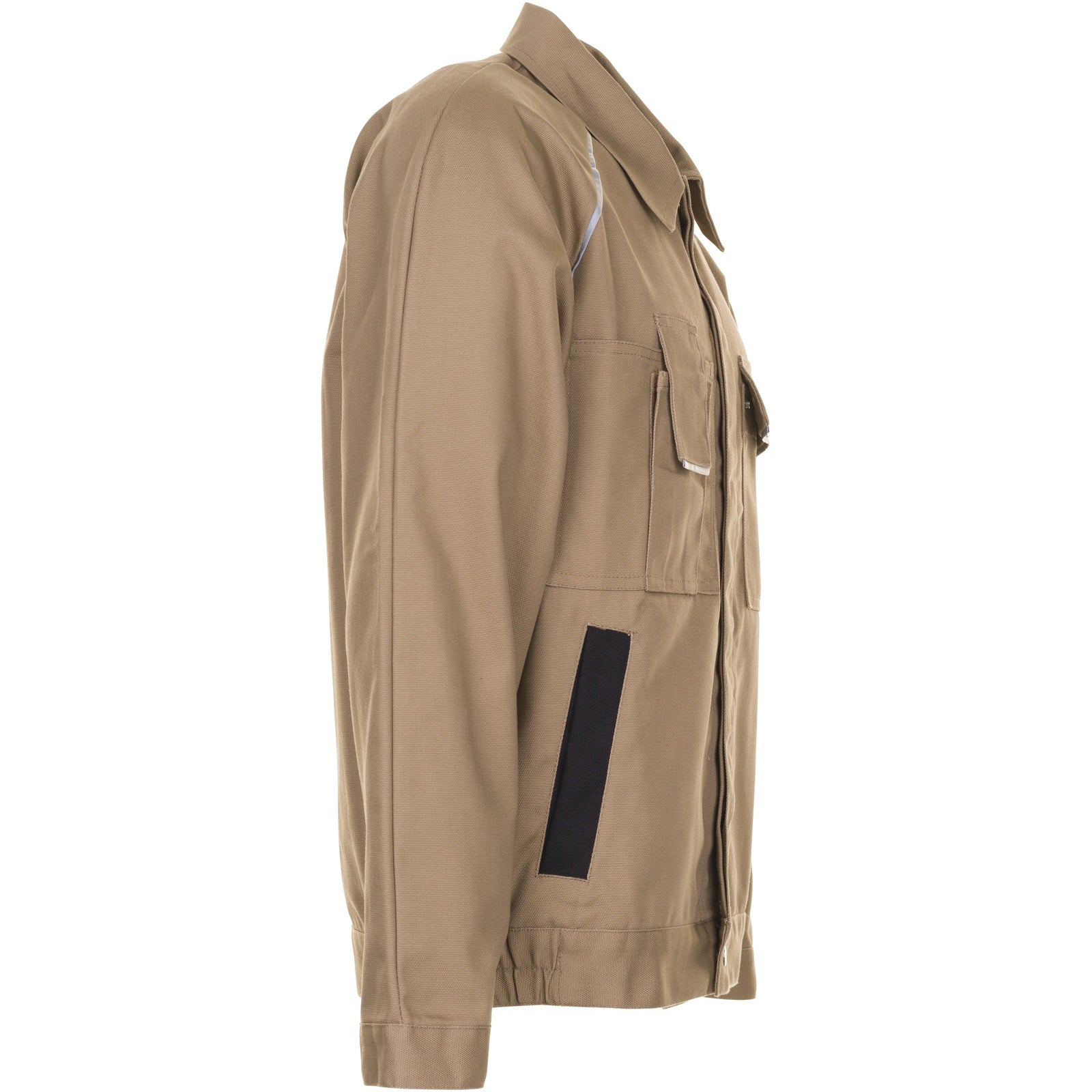 Planam Canvas 320 Waisted Jacket beige/black - Model view 3