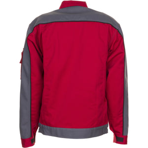 Planam Highline Waisted Jacket red/slate/black - Model view 2