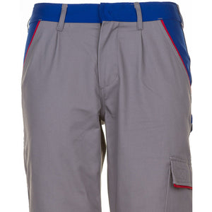 Planam Highline Trousers beige/brown/zinc - The inside tack button prevents scratching of sensitive surfaces