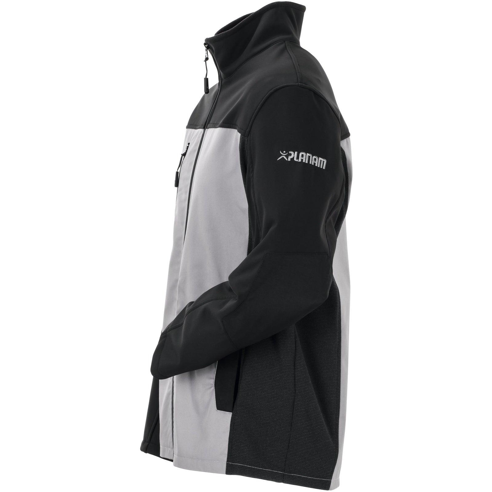 Planam Norit Men's Hybrid jacket zinc/black - Model view 4
