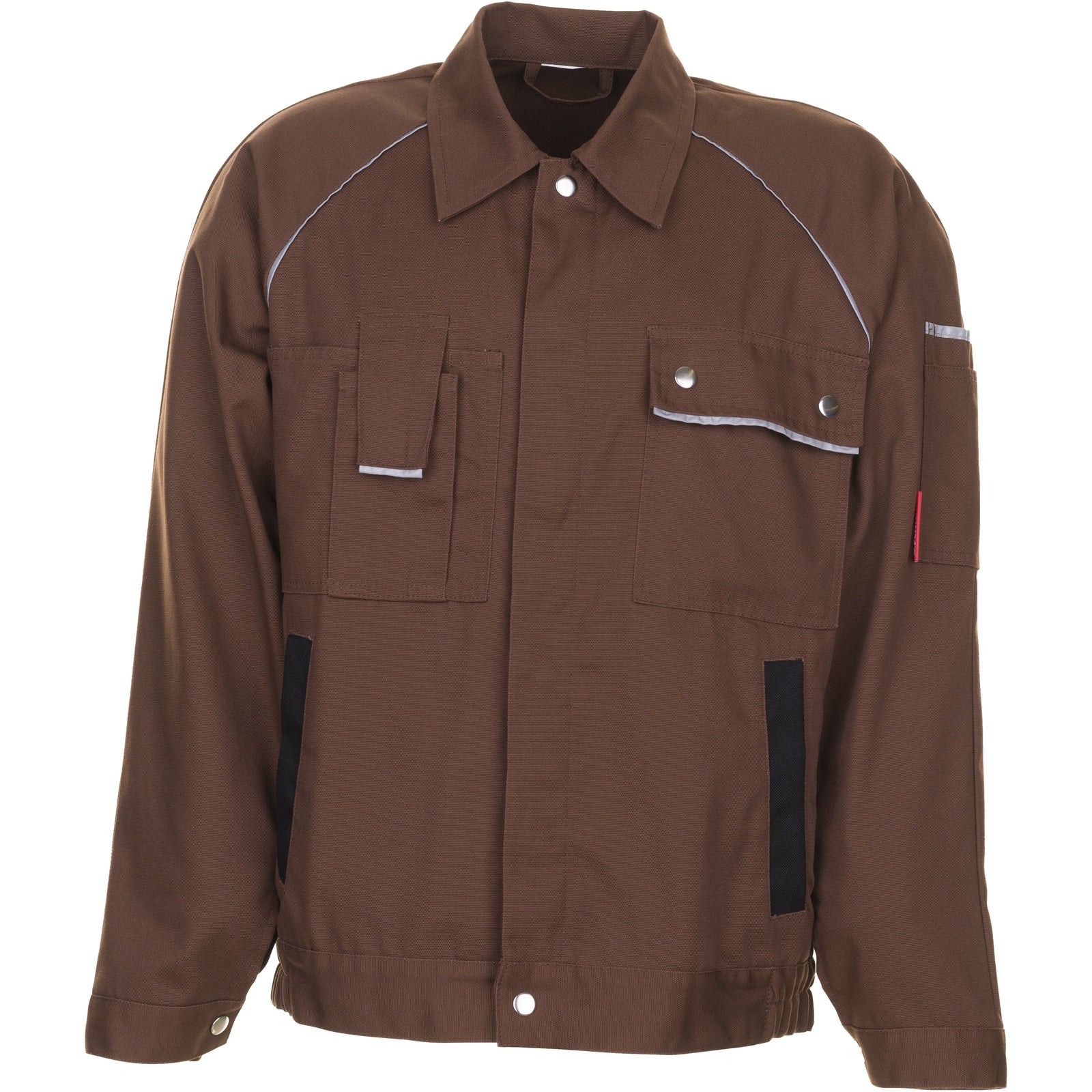 Planam Canvas 320 Waisted Jacket brown/black - Main