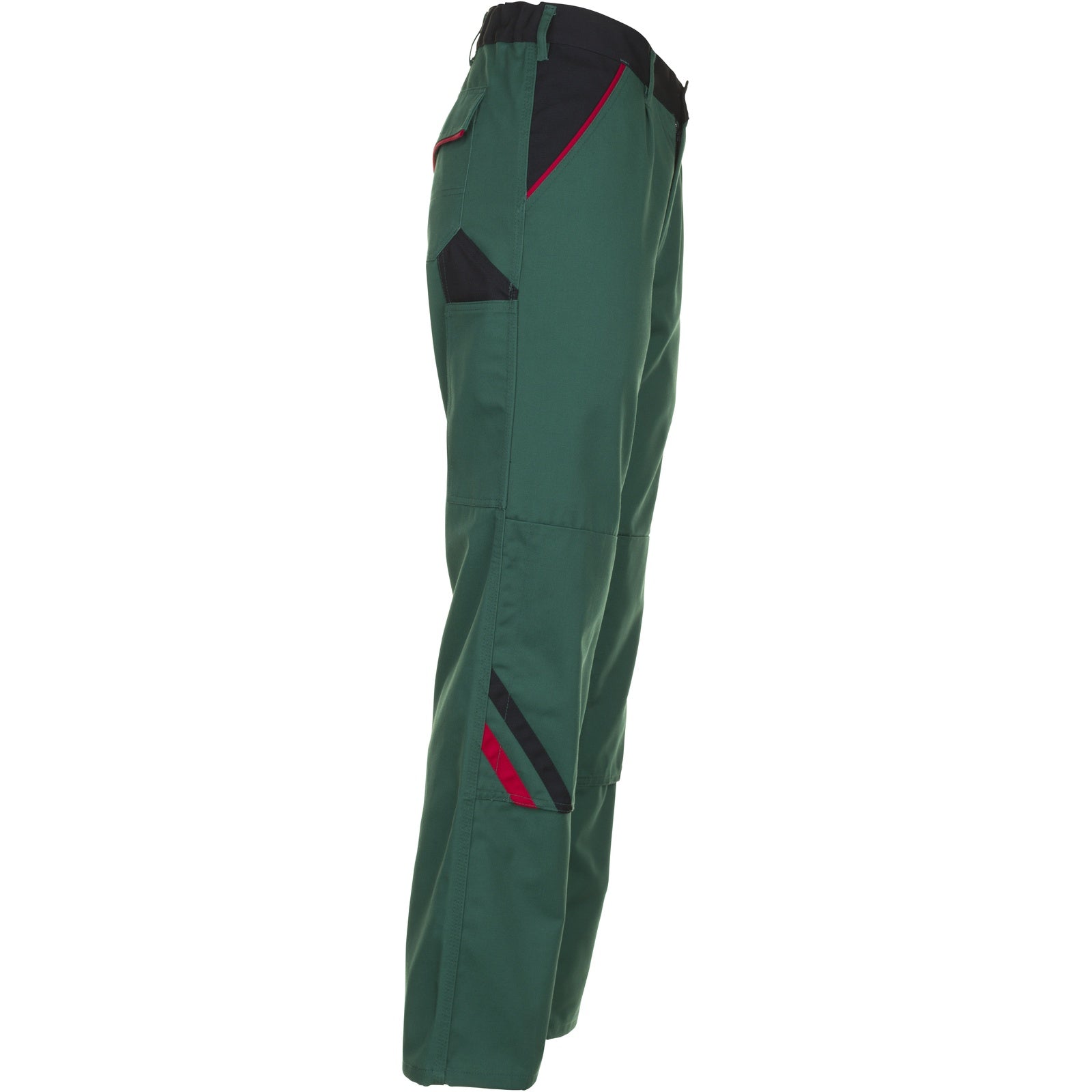 Planam Highline Trousers green/black/red - Model view 3