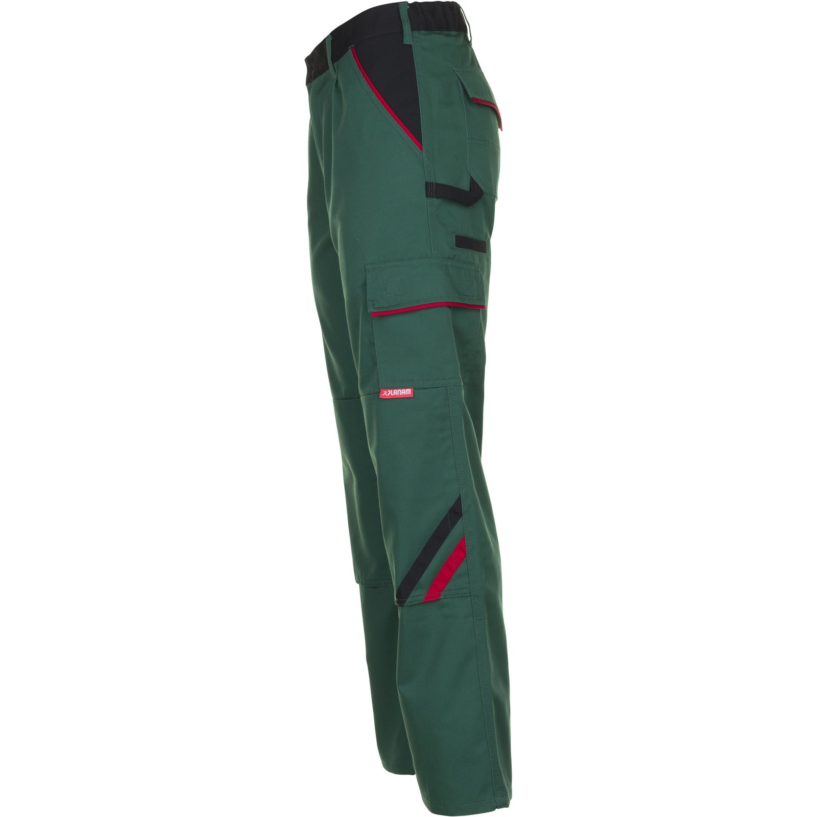 Planam Highline Trousers green/black/red - Model view 4