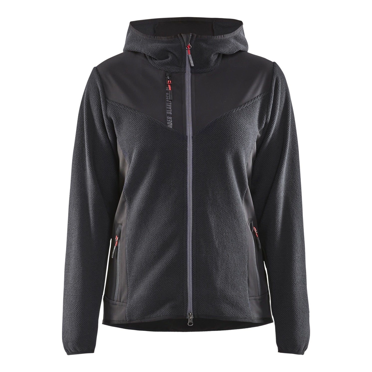 Blaklader BLAKLADER 59412536 Women's knitted jacket with softshell and hood Knitted Work Jacket WOMEN - Stretch - 594125369799