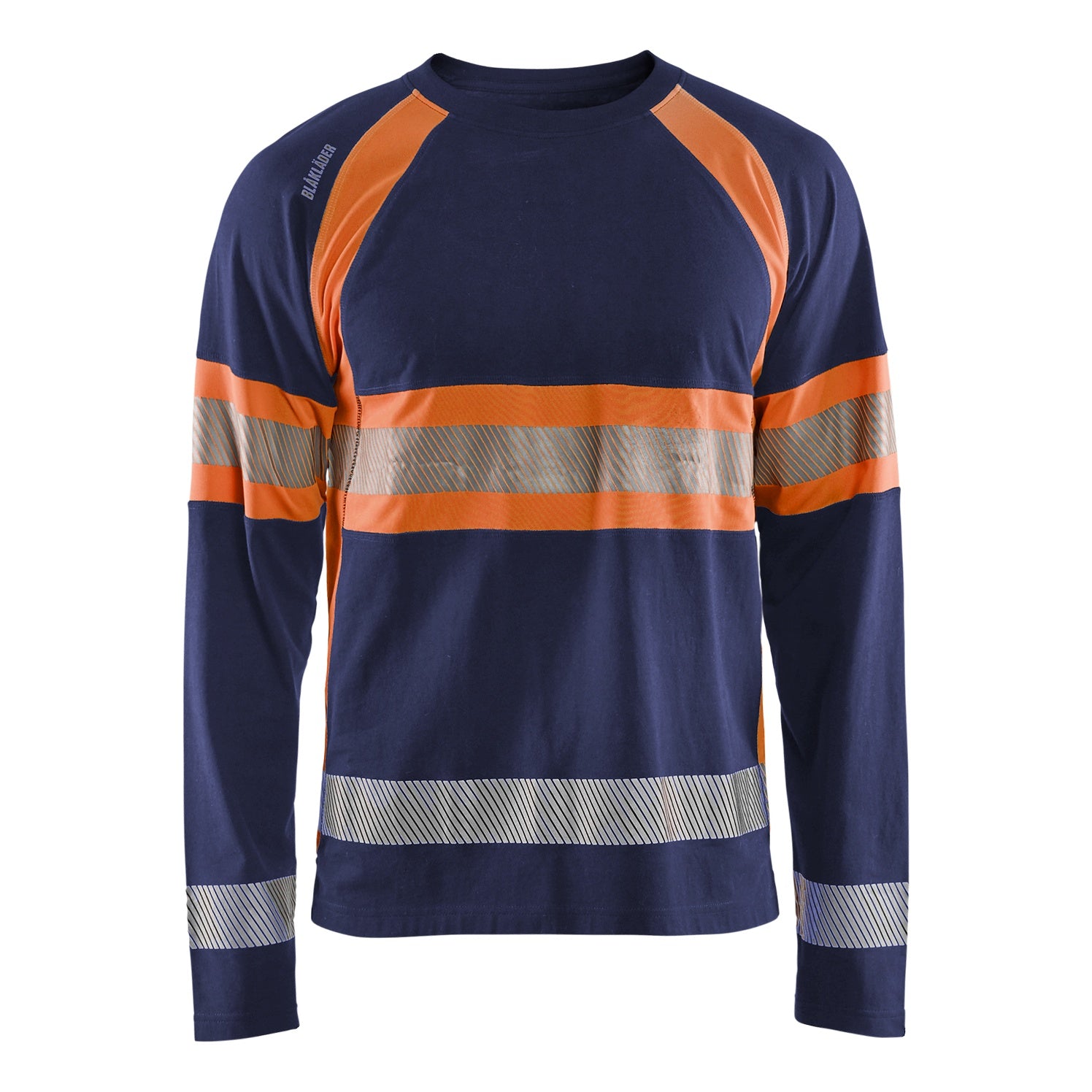 Blaklader BLAKLADER 35101030 Hi Vis Long Sleeved T Shirt Hi Vis Reflective Long Sleeve Work T-Shirt MEN - 100% Cotton - 351010308853