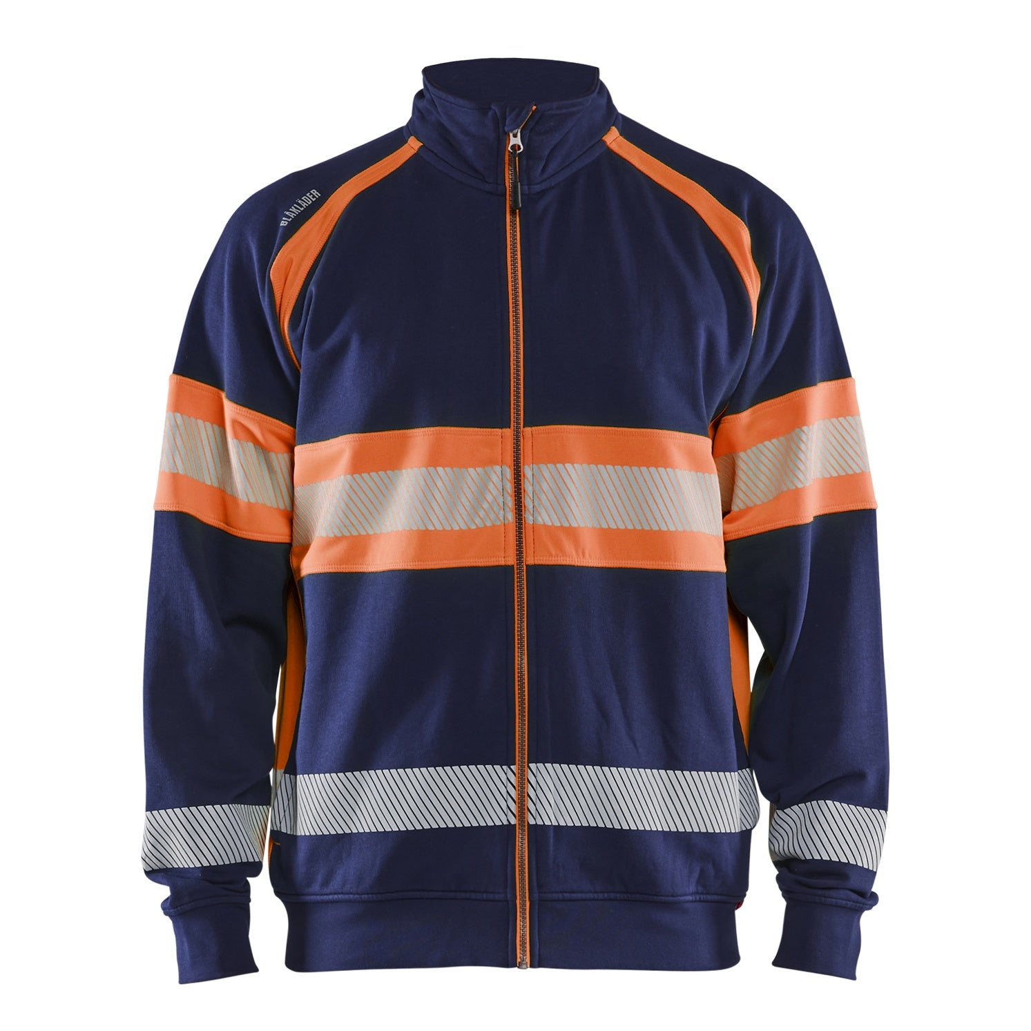 Blaklader BLAKLADER 35511158 Hi Vis Sweater Hi Vis Reflective Full-zip Work Sweatshirt MEN - 100% Cotton - 355111588953