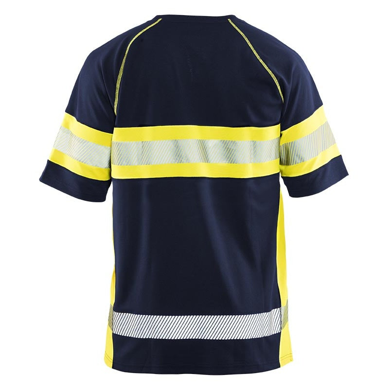 Blaklader BLAKLADER 33371051 HI VIS T SHIRT Hi Vis Reflective Short Sleeve Work T-Shirt MEN - 100% Polyester - 333710518933_CB