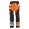 Blaklader BLAKLADER 15672517 Hi Vis Softshell craftsman trousers Hi Vis Reflective Work Trousers Men - Waterproof - 156725175389