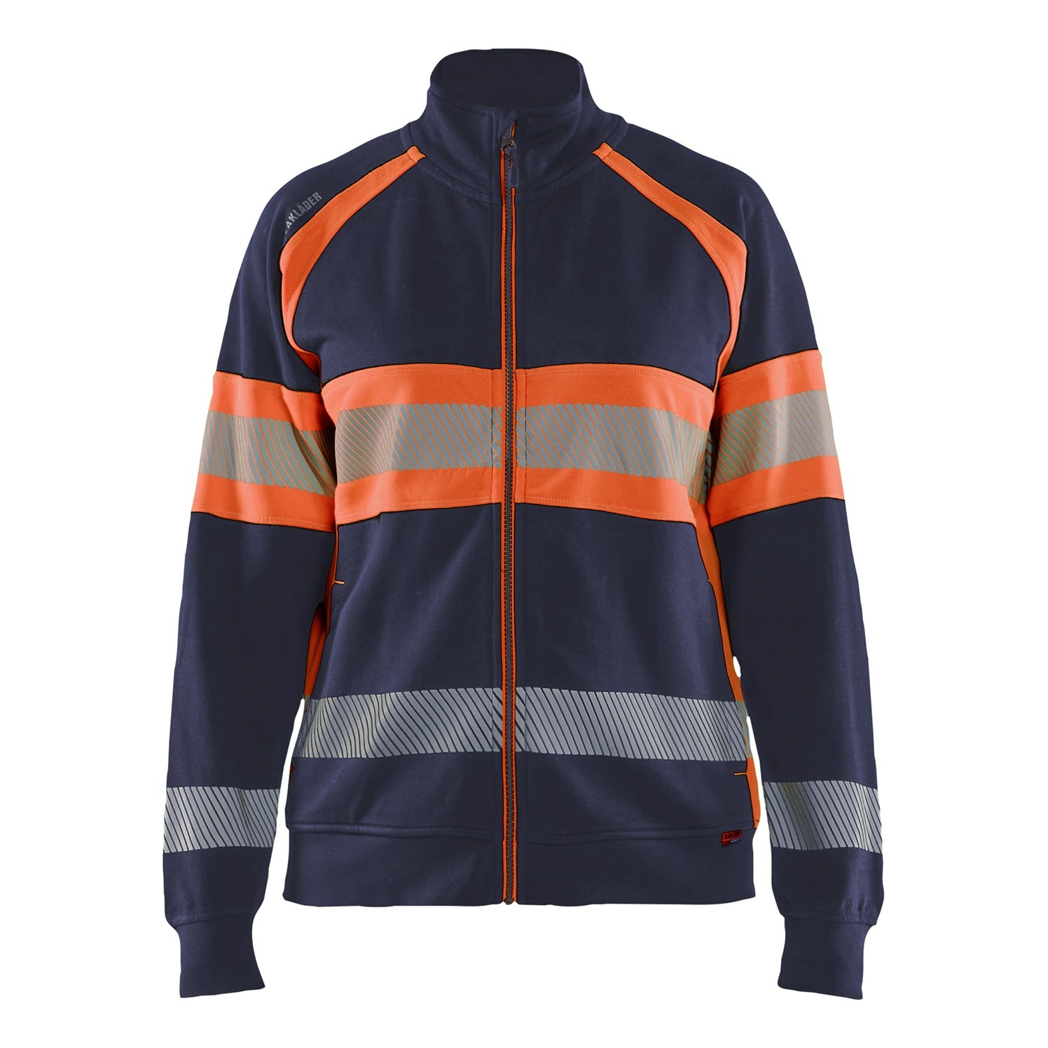 Blaklader BLAKLADER 35051158 Hi Vis Reflective Full-zip Work Sweatshirt WOMEN - 100% Cotton - 350511588953