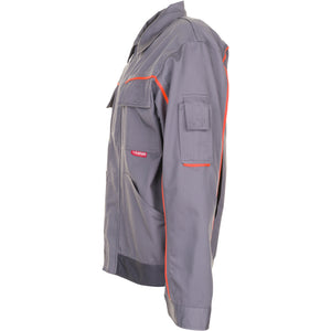Planam Visline V2 Waisted Jacket zinc/orange/slate - Model view 4