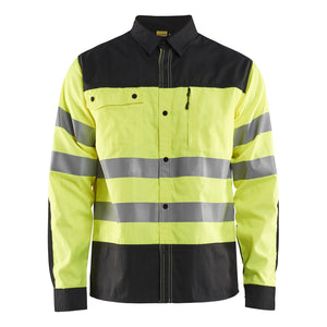 Blaklader BLAKLADER 32551817 Hi Vis Shirt Hi Vis Reflective Long Sleeve Work Shirt MEN - 50% Cotton 50% Polyester - 325518173399