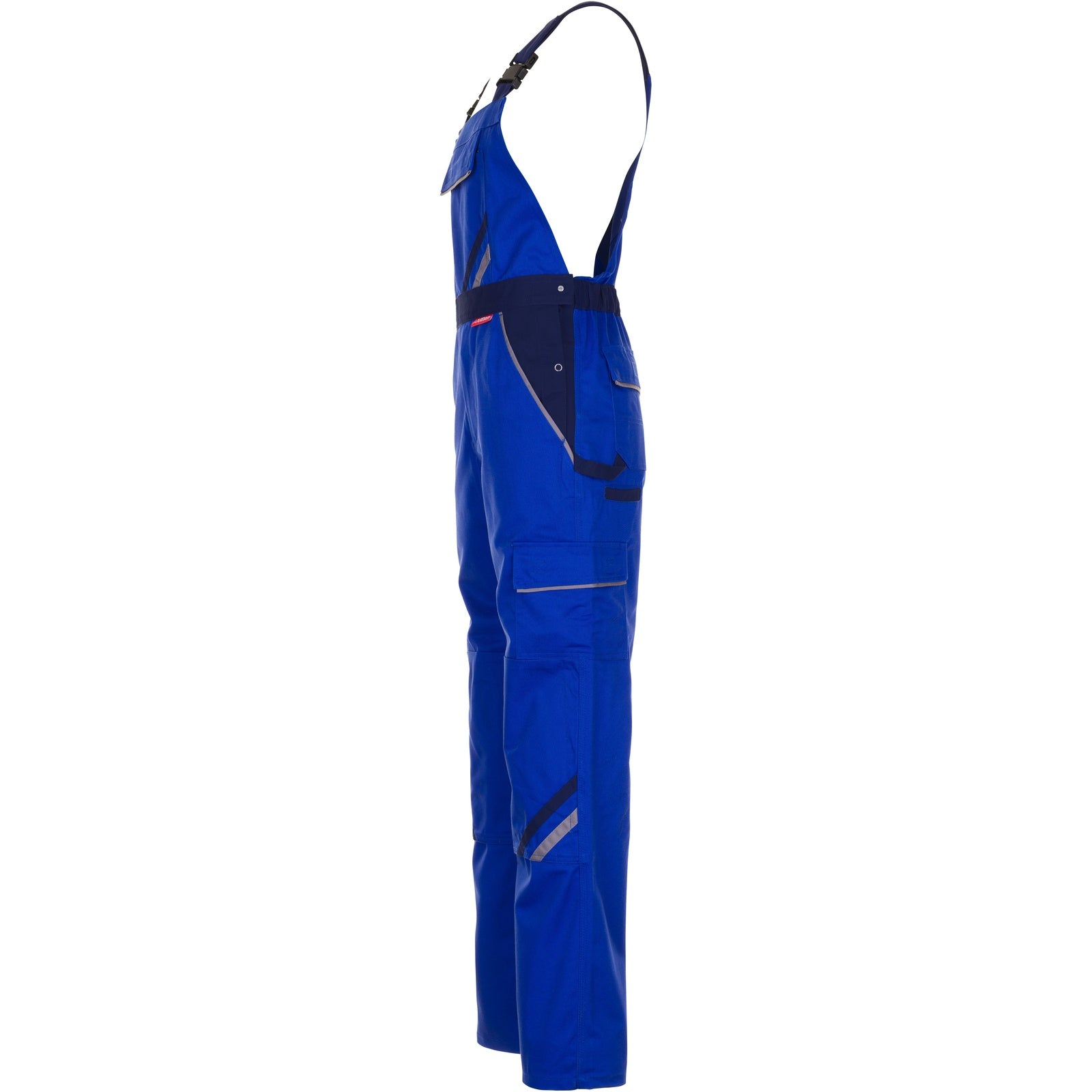 Planam Highline Dungarees royal blue/navy/zinc - Model view 4