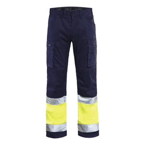 Blaklader BLAKLADER 15511811 | Hi Vis Trousers with Stretch Hi Vis Reflective Work Trousers Men - 65% Polyester - 155118118933_CF