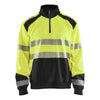 Blaklader BLAKLADER 35562528 Hi Vis Reflective Half-zip Work Sweatshirt MEN - Brushed Interior - 355625283399