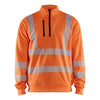Blaklader BLAKLADER 35642538 Hi Vis Reflective Half-zip Work Sweatshirt MEN - Breathable - 356425385300