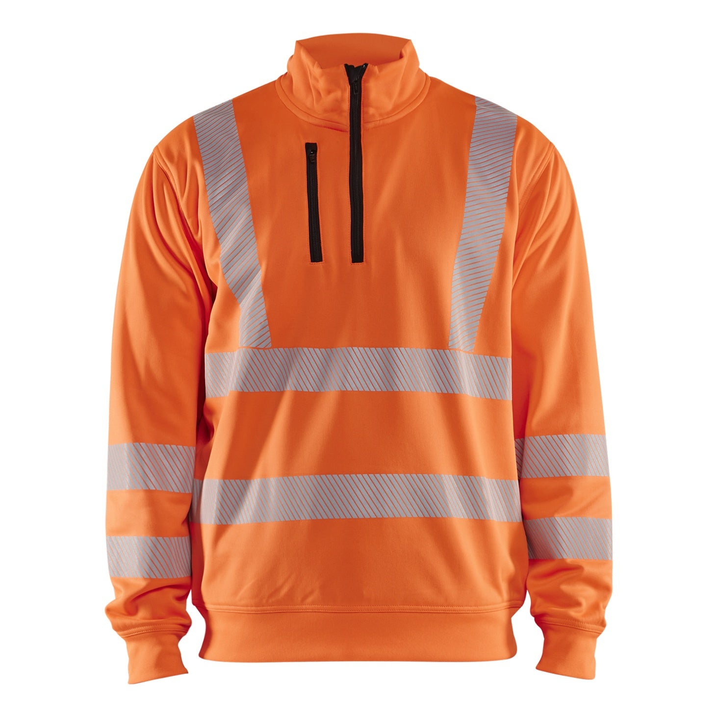 Blaklader BLAKLADER 35642538 Hi Vis Reflective Half-zip Work Sweatshirt MEN - Breathable - 356425385300